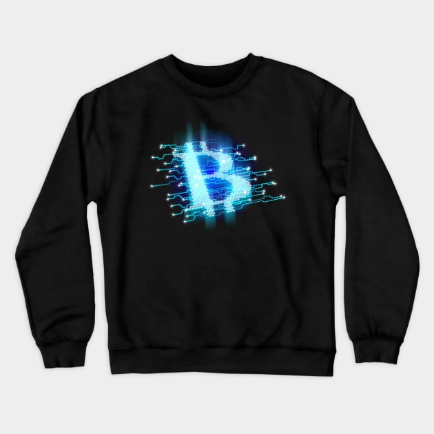 Bitcoin Graphic T-shirt Crewneck Sweatshirt by cryptogeek